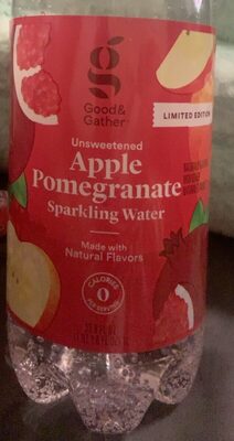 Unsweetened Apple Pomegranate Flavored Sparkling Water, Unsweetened Apple Pomegranate