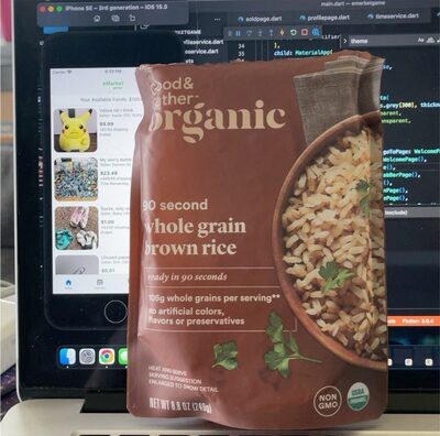 Brown 90 Second Whole Grain Rice, Brown