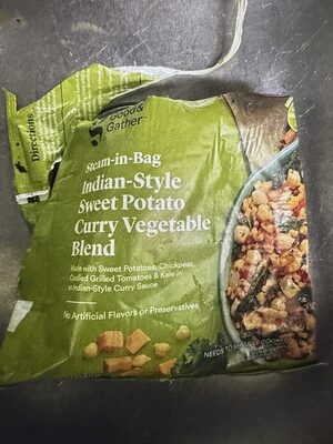 Indian-Style Sweet Potato Curry Steam-In-Bag Vegetable Blend, Indian-Style Sweet Potato Curry