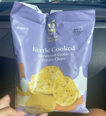 Parmesan Garlic Kettle Cooked Potato Chips, Parmesan Garlic