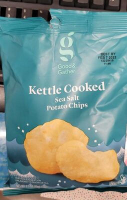 Sea Salt Kettle Cooked Potato Chips, Sea Salt