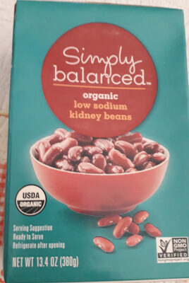 Kidney Organic Low Sodium Beans, Kidney