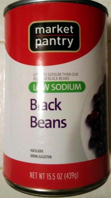 Black Low Sodium Beans, Black