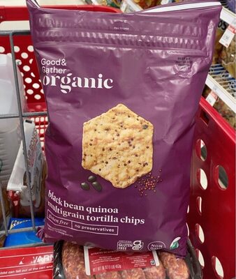 Black Bean Quinoa Multigrain Tortilla Chips, Black Bean Quinoa Multigrain