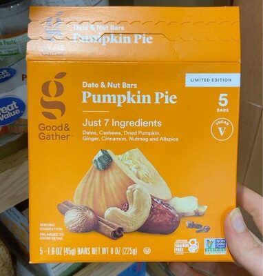 Pumpkin Pie Date & Nut Bars, Pumpkin Pie
