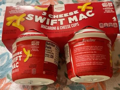 3 Cheese Swift Mac Macaroni & Cheese Cups, 3 Cheese Swift Mac