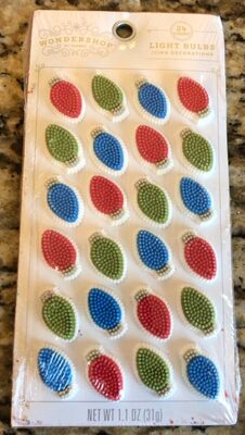 Light Bulbs Icing Decorations