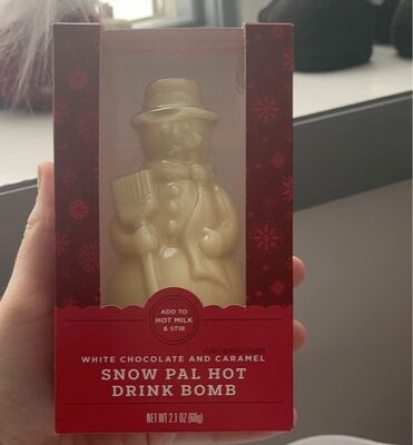 White Chocolate And Caramel Snow Pal Hot Drink Bomb, White Chocolate And Caramel