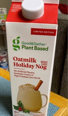 Oatmilk Holiday Nog Non-Dairy Beverage, Oatmilk Holiday Nog
