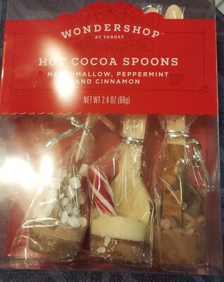 Hot Cocoa Spoons, Marshmallow, Peppermint And Cinnamon
