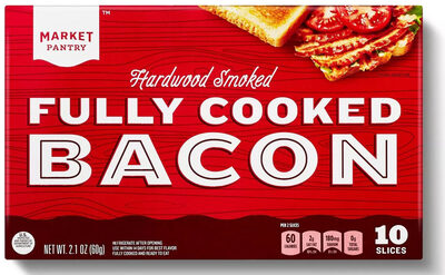Hardwood Smoked Fully Cooked Bacon, Hardwood Smoked
