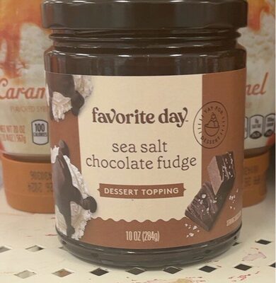 Sea Salt Chocolate Fudge Dessert Topping, Sea Salt Chocolate Fudge