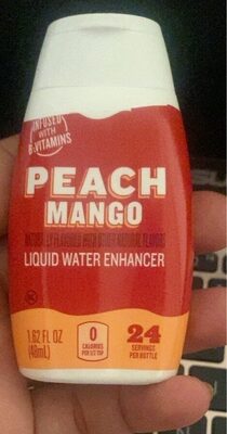 Peach Mango Flavored Liquid Water Enhancer, Peach Mango