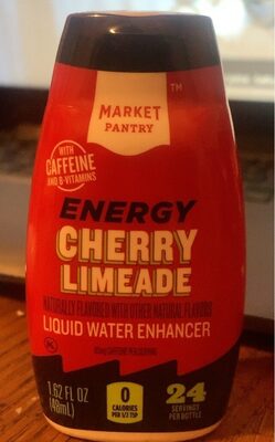 Cherry Limeade Energy Liquid Water Enhancer, Cherry Limeade