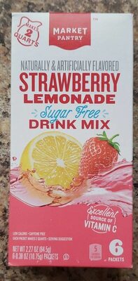 Strawberry Lemonade Sugar Free Drink Mix, Strawberry Lemonade