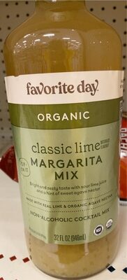 Classic Lime Margarita Mix Organic Non-Alcoholic Cocktail Mix, Classic Lime Margarita Mix