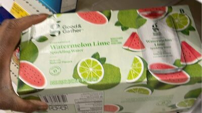 Unsweetened Watermelon Lime Sparkling Water, Unsweetened Watermelon Lime