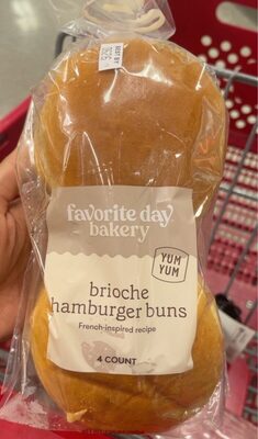Brioche Hamburger Buns, Brioche