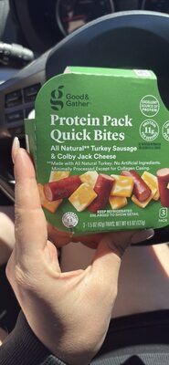 Turkey Sausage & Colby Jack Cheese Protein Pack Quick Bites, Turkey Sausage & Colby Jack Cheese