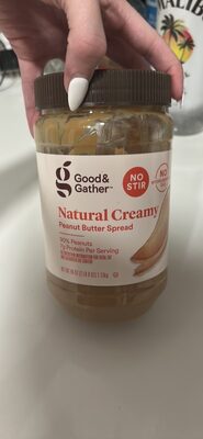 Natural Creamy Peanut Butter Spread, Natural Creamy