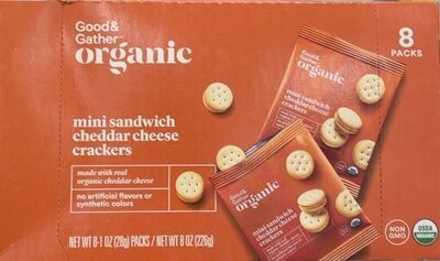 Cheddar Cheese Mini Sandwich Crackers, Cheddar Cheese