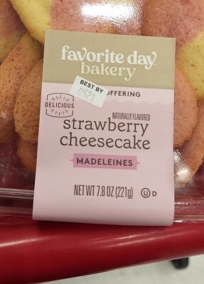 Strawberry Cheesecake Madeleines, Strawberry Cheesecake