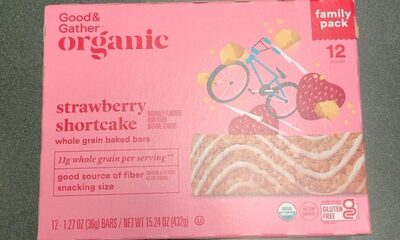 Strawberry Shortcake Whole Grain Baked Bars, Strawberry Shortcake