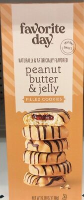 Peanut Butter & Jelly Filled Cookies, Peanut Butter & Jelly