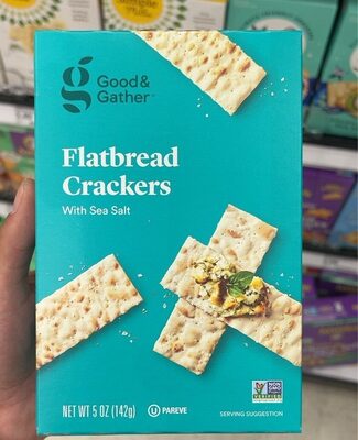 Flatbread Crackers With Sea Salt, Sea Salt