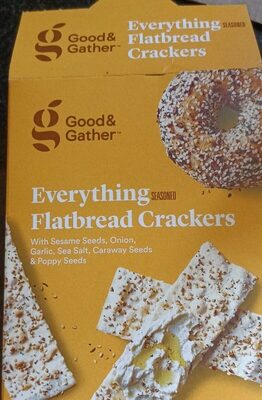 Everything Seasoned Flatbread Crackers, Everything