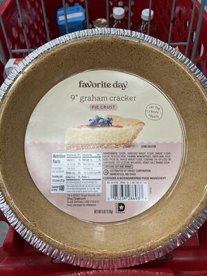 Graham Cracker 9" Pie Crust, Graham Cracker