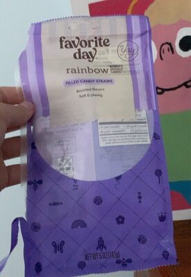 Rainbow Filled Candy Straws, Rainbow