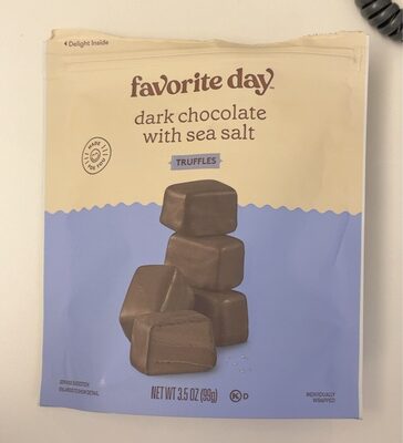 Dark Chocolate With Sea Salt Truffles, Dark Chocolate With Sea Salt