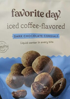 Iced Coffee-Flavored Dark Chocolate Cordials, Iced Coffee