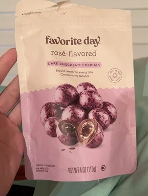 Rose-Flavored Dark Chocolate Cordials, Rose