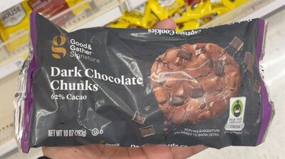 Dark Chocolate 62% Cacao Chunks, Dark Chocolate
