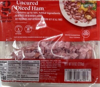 Uncured Diced Ham, Uncured