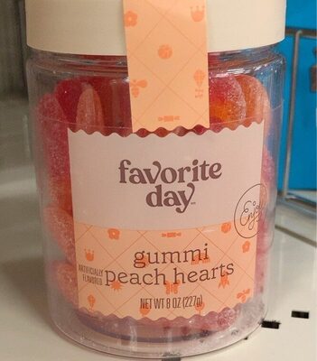 Gummi Peach Hearts Candy, Gummi Peach Hearts
