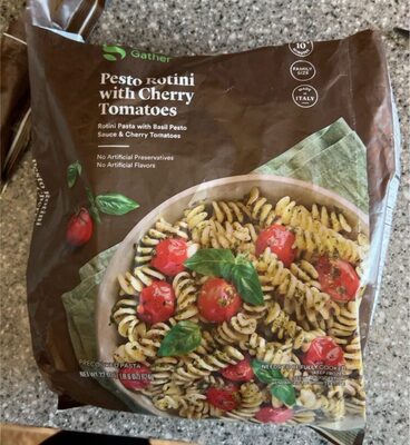 Pesto Rotini Precooked Pasta With Cherry Tomatoes, Pesto Rotini With Cherry Tomatoes