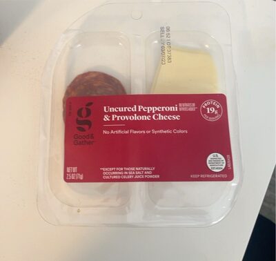 Uncured Pepperoni & Provolone Cheese, Uncured, Provolone