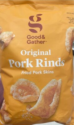 Original Pork Rinds Fried Pork Skins, Original