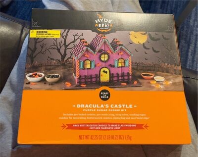 Purple Sugar Cookie Dracula's Castle Kit, Purple Sugar Cookie