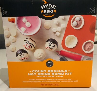 Red Velvet Cocoa Count Dracula Hot Drink Bomb Kit, Red Velvet Cocoa