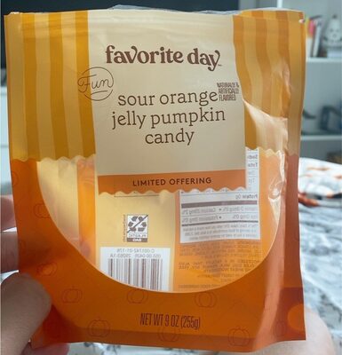Sour Orange Jelly Pumpkin Candy, Sour Orange