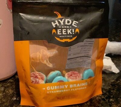 Strawberry Flavored Gummy Brains, Strawberry