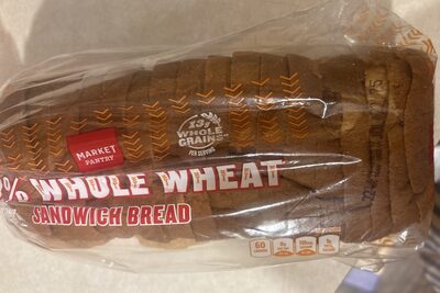 100% Whole Wheat Sandwich Bread, 100% Whole Wheat