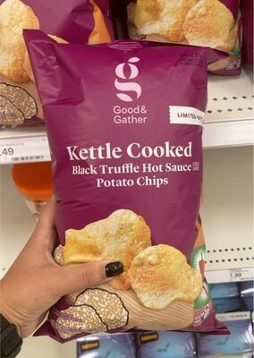 Black Truffle Hot Sauce Kettle Cooked Potato Chips, Black Truffle Hot Sauce