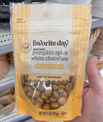 Pumpkin Spice White Chocolate Espresso Beans, Pumpkin Spice White Chocolate