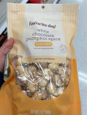 Pumpkin Spiced Kettle Corn With White Chocolate And Sprinkles, Pumpkin Spiced