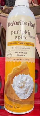 Pumpkin Spice Whipped Dairy Topping, Pumpkin Spice